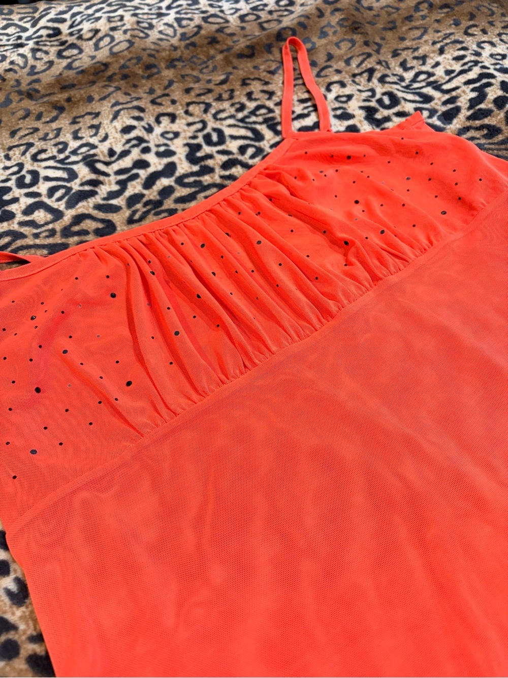 Bright Coral Ruffle Tank - Picture 3 of 3